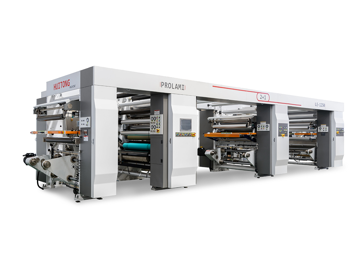 LE 2+1 Oldószermentes kétállomásos háromrétegű laminált gép